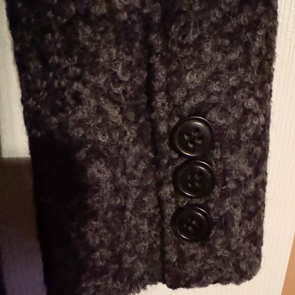 NWT Women's Gallery New York Wool Blend Coat Sz. M Charcoal Gray - Picture 7 of 10